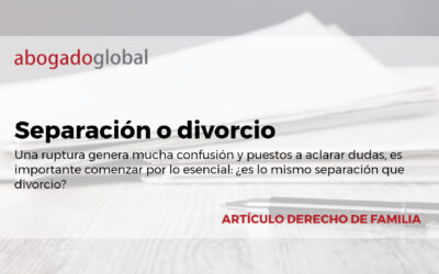 ¿Separación o divorcio?