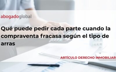 Qué puede pedir cada parte cuando la compraventa fracasa según el tipo de arras