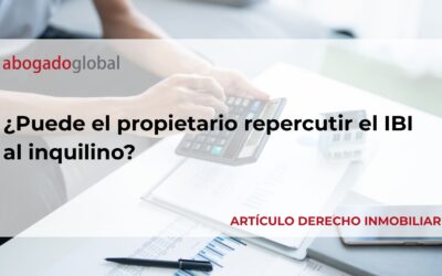 ¿Puede el propietario repercutir el IBI al inquilino?